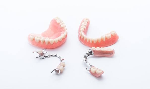 two full dentures and two partials 