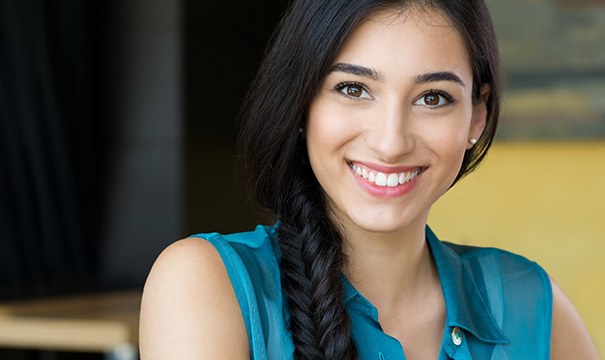Young woman with attractive smile