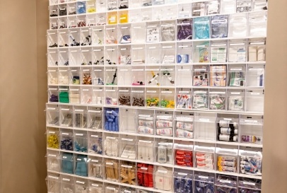 wall of dental tools