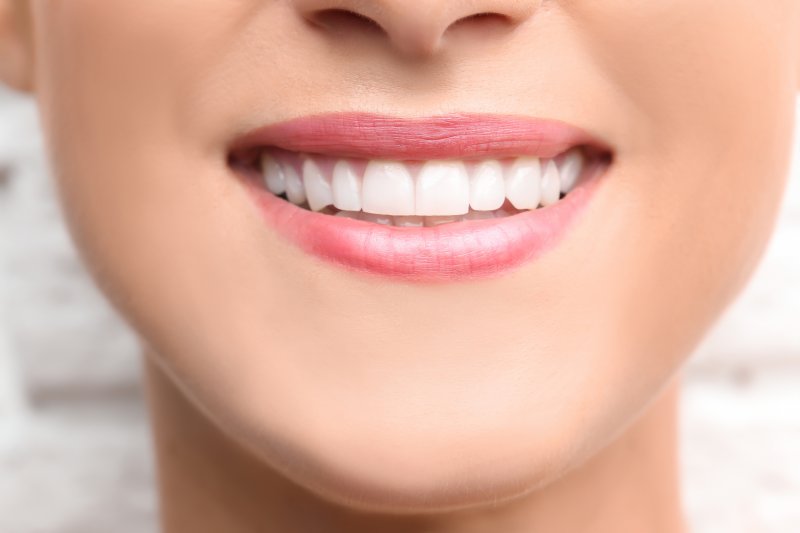 young woman with a bright healthy smile