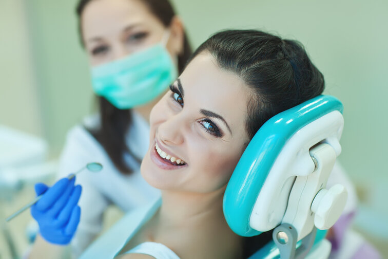 patient about to get gum disease therapy