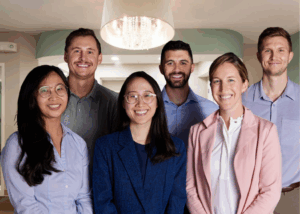 a group photo of the Newton Corner Dental Care team